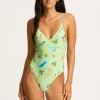 Isla Palm V Neck One Piece