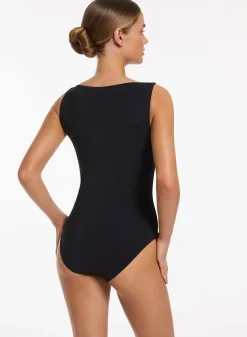 JETSET BOAT NECK ONE PIECE