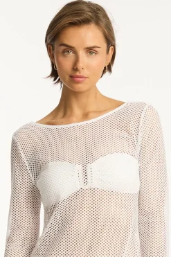 Surf Mesh Long Dress